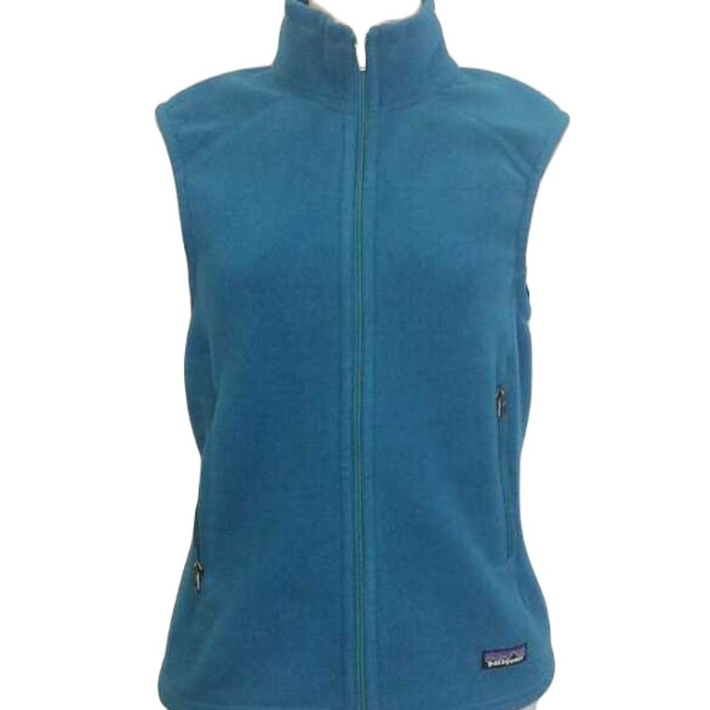 Patagonia Blue Zip Up Vest Size Medium